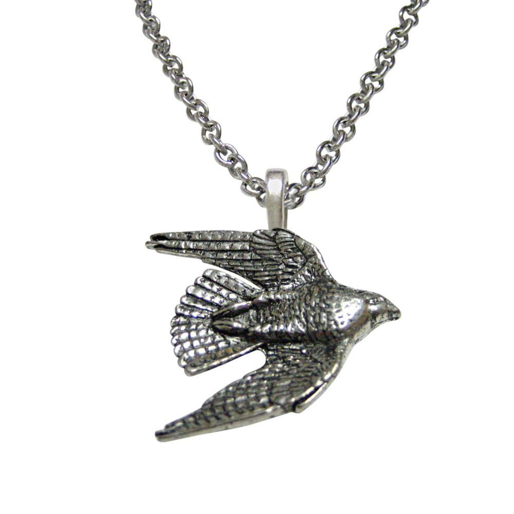 Falcon Bird Pendant Necklace